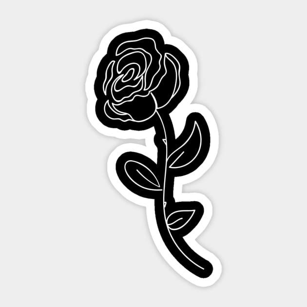 Rose Sticker by Baymax0106